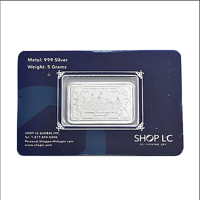 999.9 Fine Silver Currency Bar 5 Grams