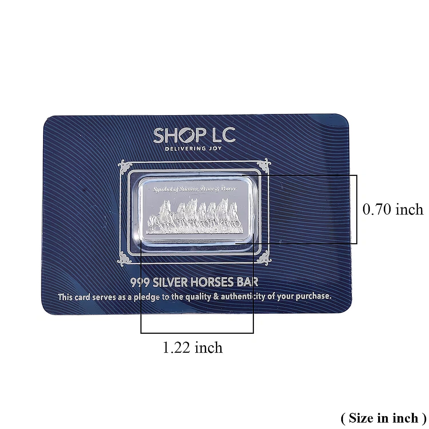 999.9 Fine Silver Seven Horses of Fortune - Prosperity Bar 5 Grams