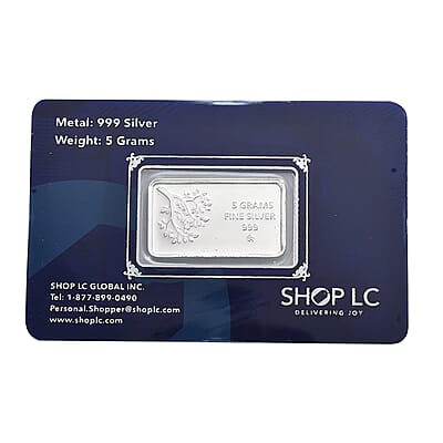999.9 Fine Silver Seven Horses of Fortune - Prosperity Bar 5 Grams