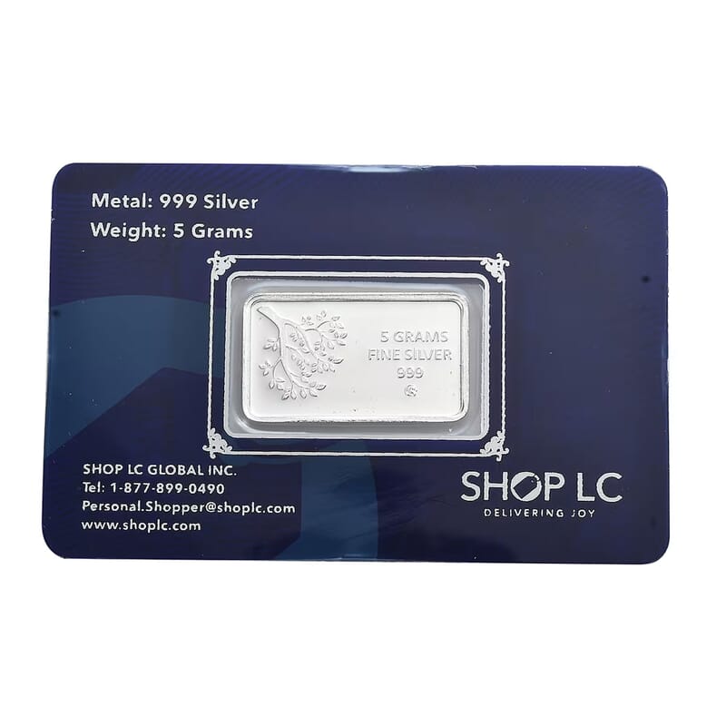 999.9 Fine Silver Seven Horses of Fortune - Prosperity Bar 5 Grams