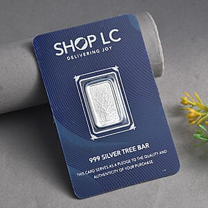 999.9 Fine Silver Tree Bar 2 Grams