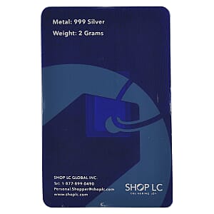 999.9 Fine Silver Tree Bar 2 Grams