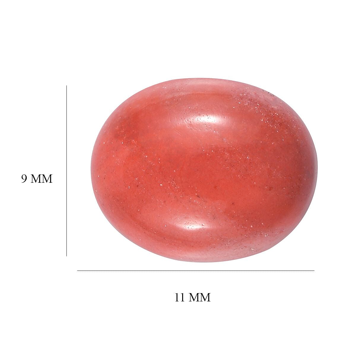 AAA Peach Opal (Ovl 11x9 mm) 2.25 ctw
