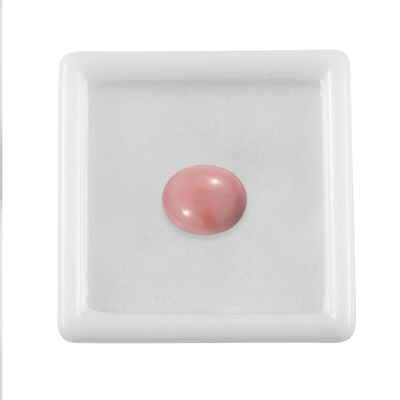 Peach Opal (Ovl 12x10 mm) 2.92 ctw