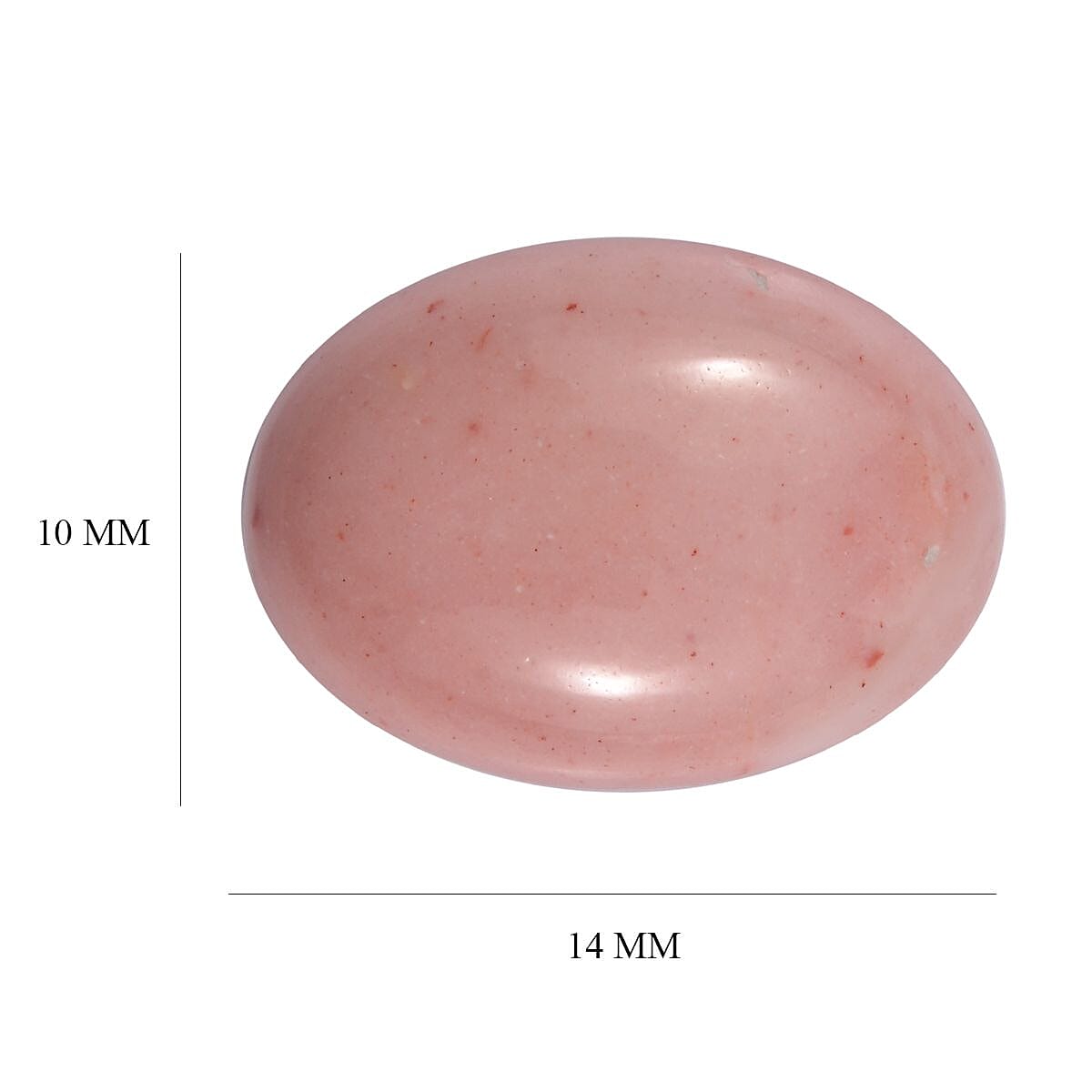 Peach Opal (Ovl 14x10 mm) 3.42 ctw
