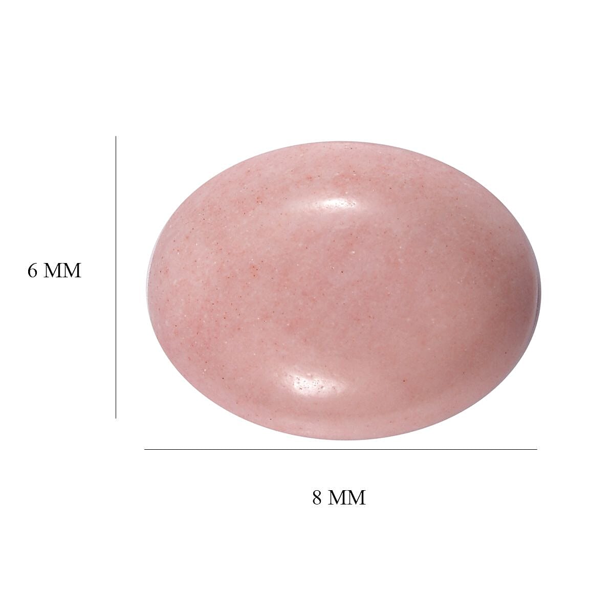 Peach Opal (Ovl 8x6 mm) 0.82 ctw