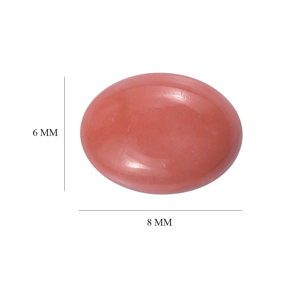 AAA Peach Opal (Ovl 8x6 mm) 0.88 ctw image number 4