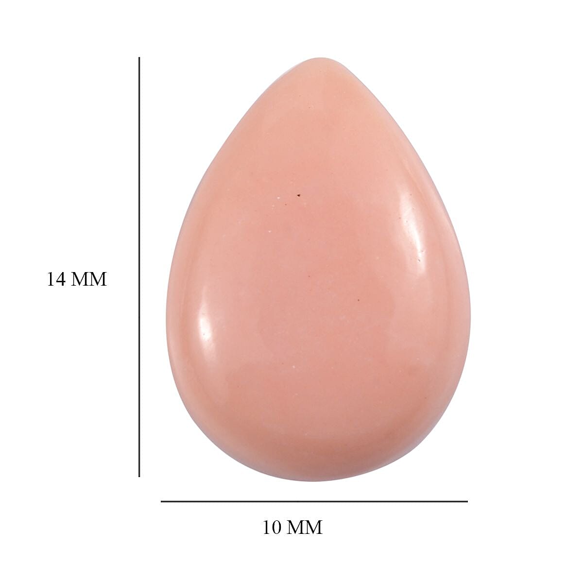 Peach Opal (Pear 14x10 mm) 3.40 ctw