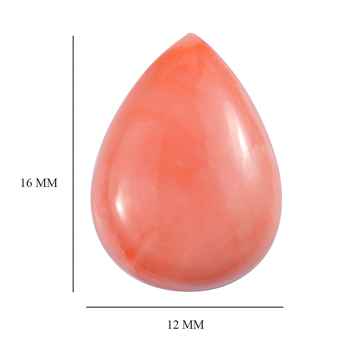 Peach Opal (Pear 16x12 mm) 4.00 ctw