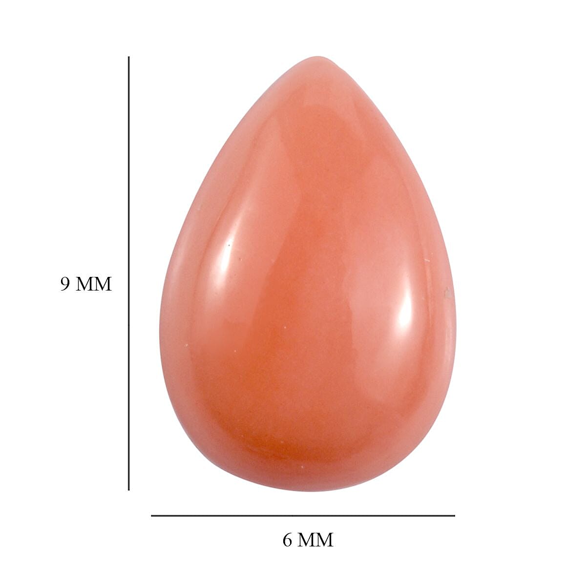 AA Peach Opal (Ovl 9x6 mm) 0.83 ctw