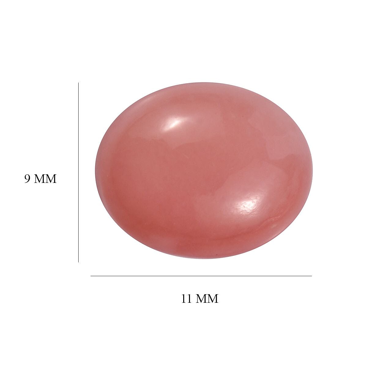 Peruvian Pink Opal (Ovl 11x9 mm) 2.66 ctw