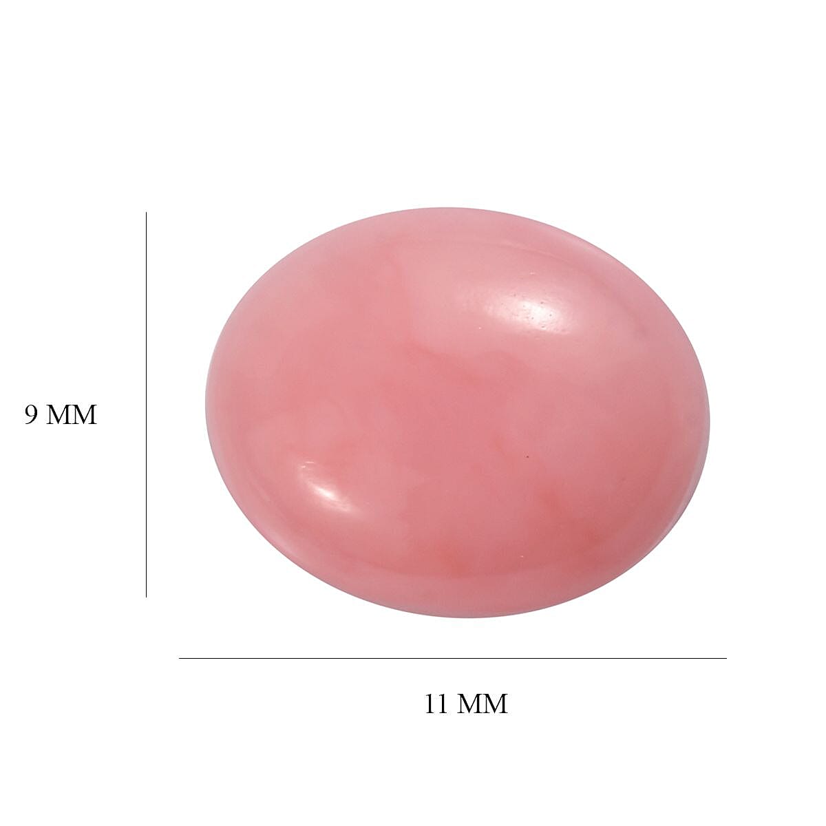 AAA Peruvian Pink Opal (Ovl 11x9 mm) 2.19 ctw