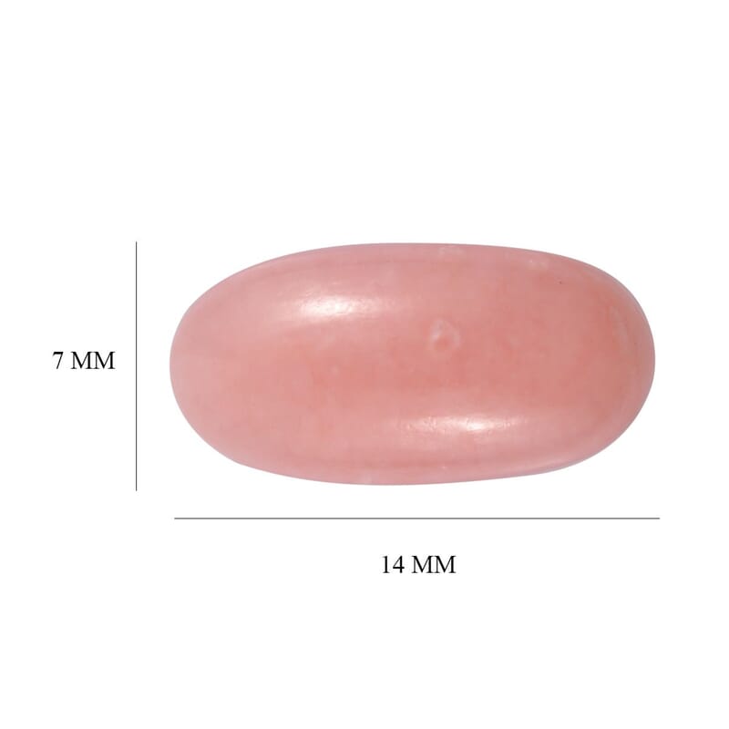 AA Peruvian Pink Opal (Ovl 14x7 mm) 2.40 ctw