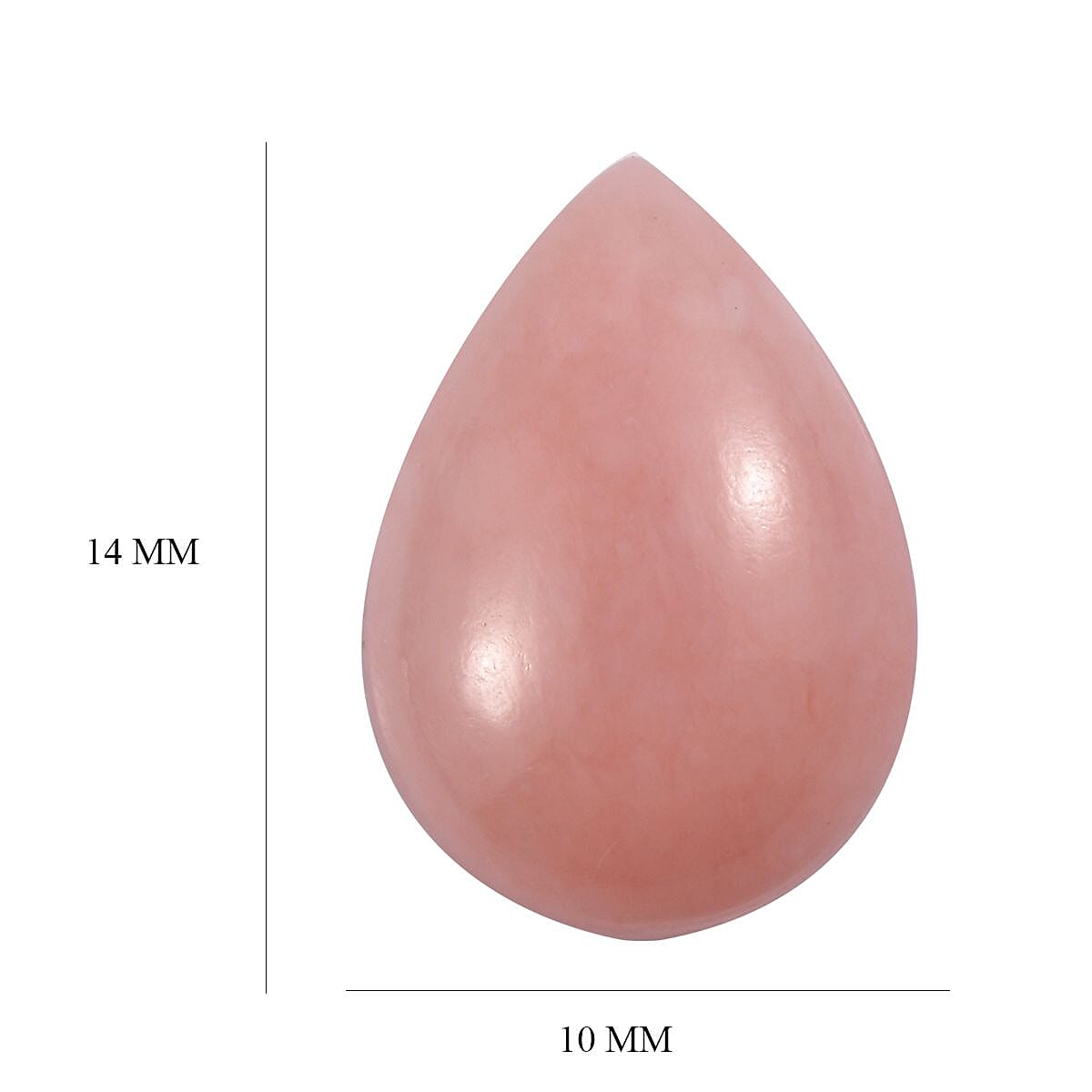 AA Peruvian Pink Opal (Pear 14x10 mm) 4.26 ctw
