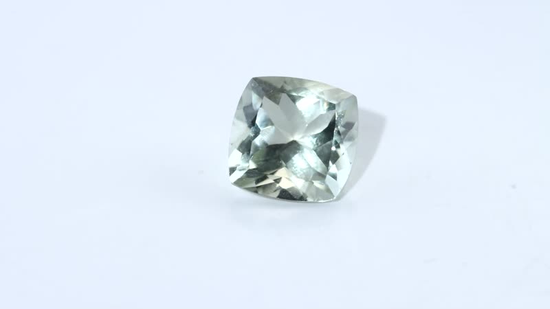 Montezuma Prasiolite (Cush 10x10 mm) 3.86 ctw