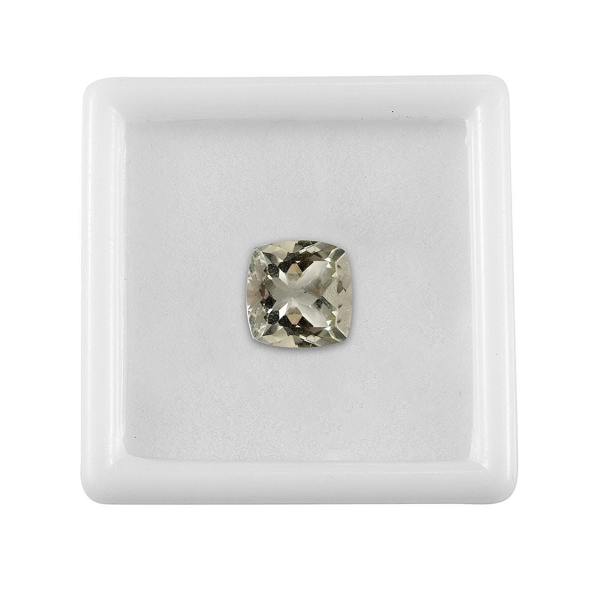 Montezuma Prasiolite (Cush 10x10 mm) 3.86 ctw