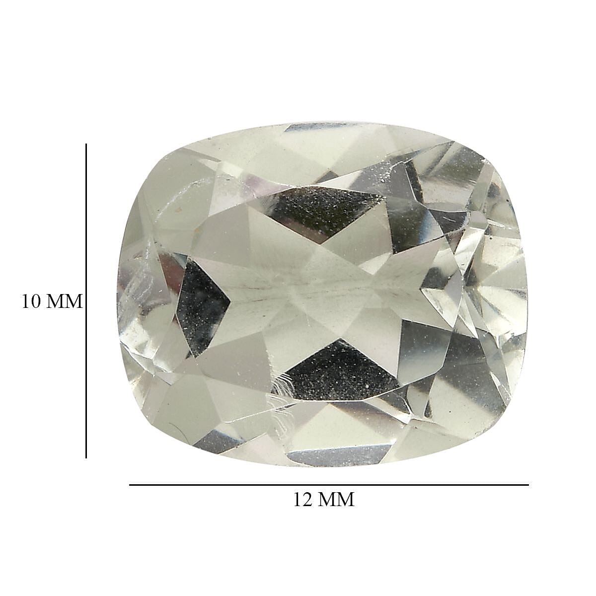 Montezuma Prasiolite (Cush 12x10 mm) 4.49 ctw