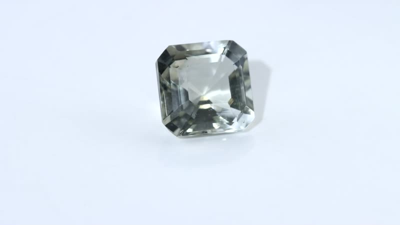 Asscher Cut Montezuma Prasiolite (Oct 10x10 mm) 4.29 ctw