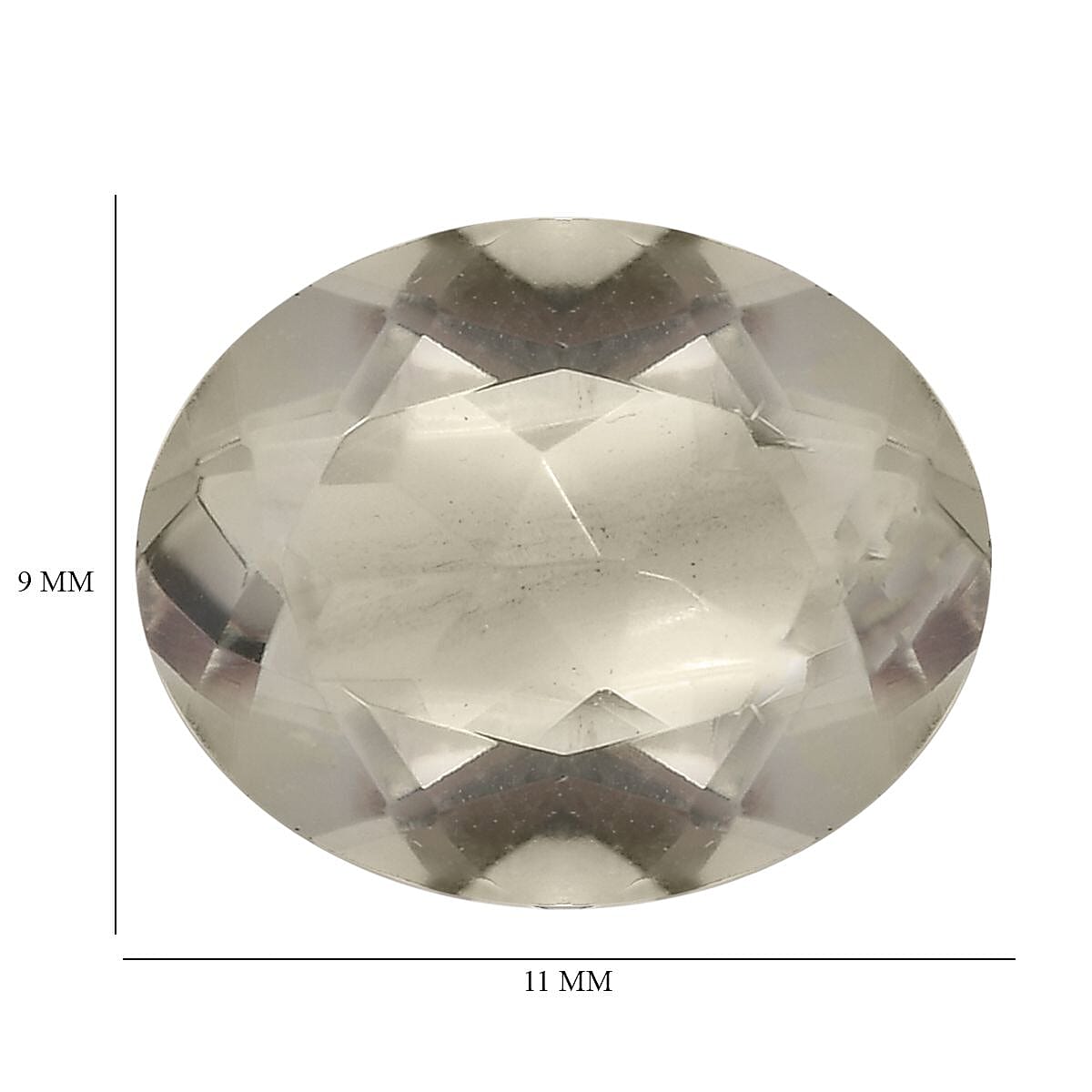 Montezuma Prasiolite (Oval 11x9 mm) 2.93 ctw
