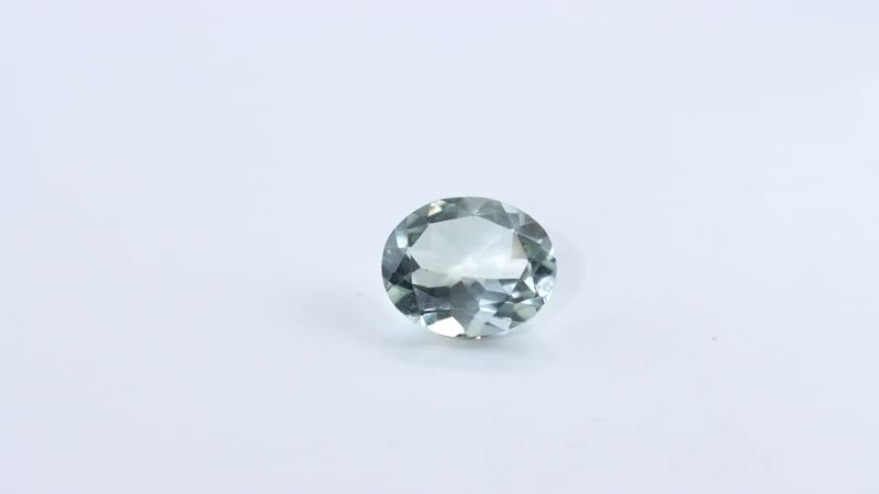 Montezuma Prasiolite (Oval 12x10 mm) 3.66 ctw Loose Gemstone