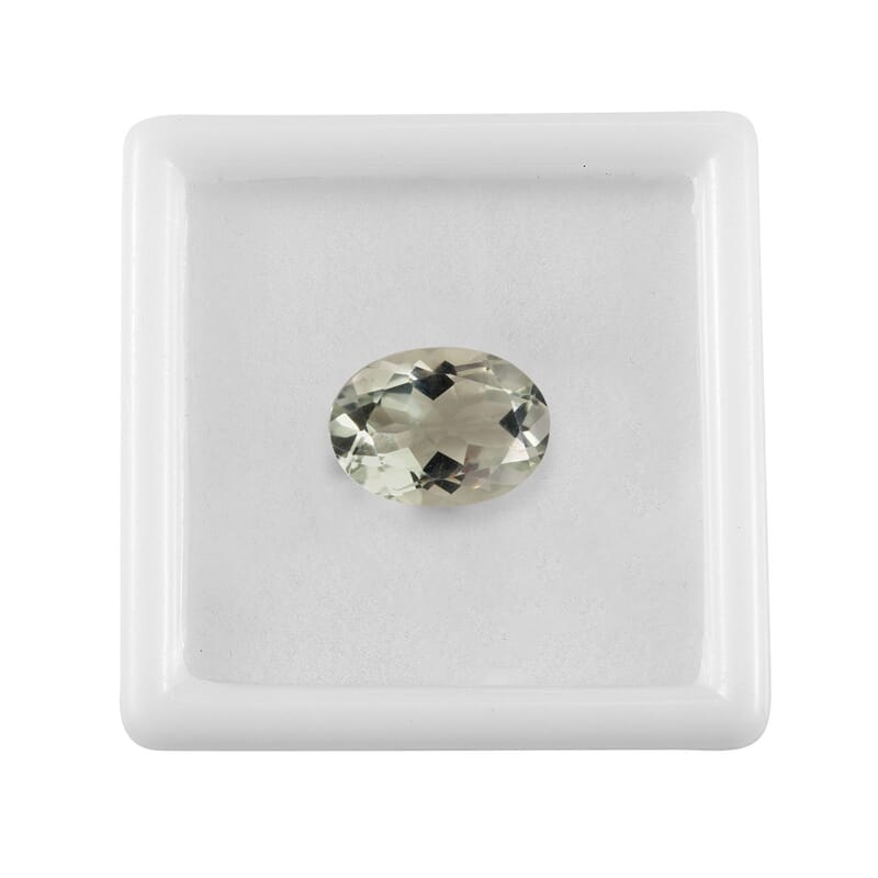 AAA Montezuma Prasiolite (Oval 14x10 mm) 5.72 ctw