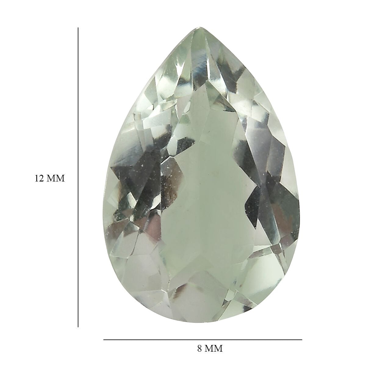 Montezuma Prasiolite (Pear 12x8 mm) 2.32 ctw