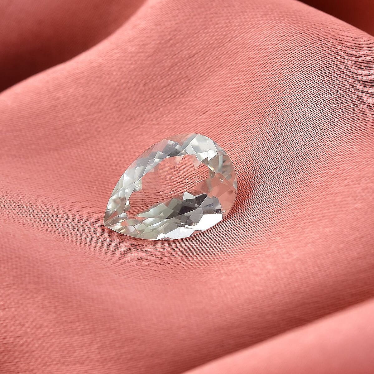 Montezuma Prasiolite (Pear 14x10 mm) 4.14 ctw image number 1