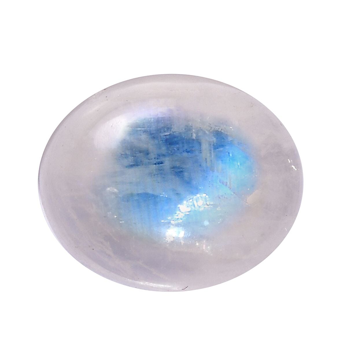 Rainbow Moonstone (Oval 12x10 mm) 4.42 ctw Loose Gemstone