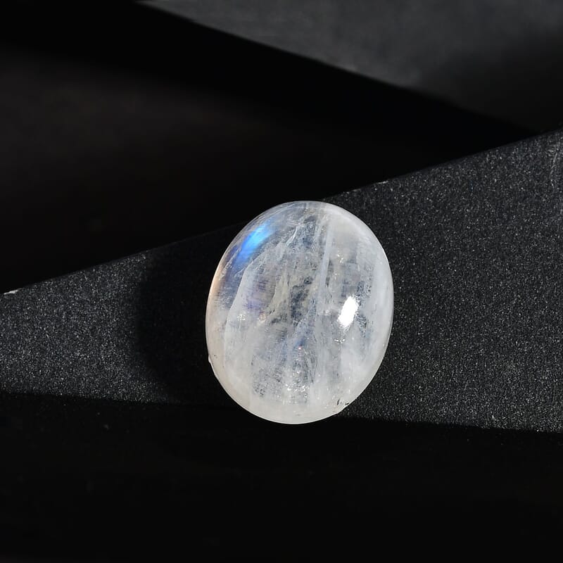 Rainbow Moonstone (Oval 12x10 mm) 4.42 ctw Loose Gemstone