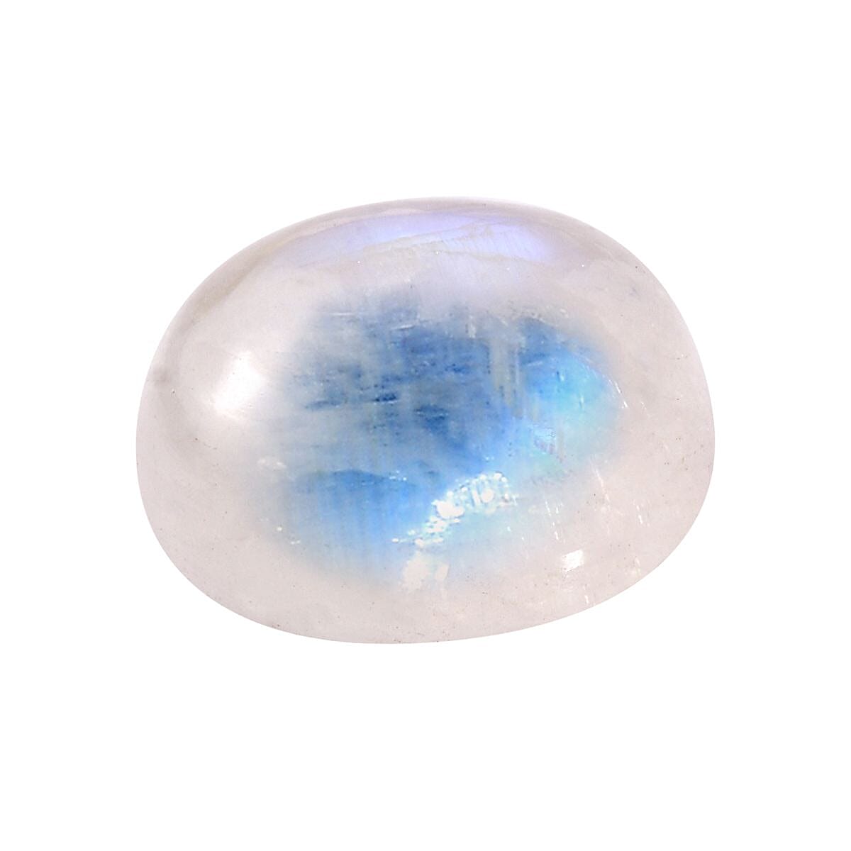 Rainbow Moonstone (Oval 12x10 mm) 4.42 ctw Loose Gemstone