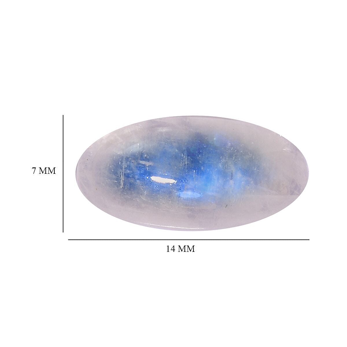 Rainbow Moonstone (Oval 14x7 mm) 3.52 ctw