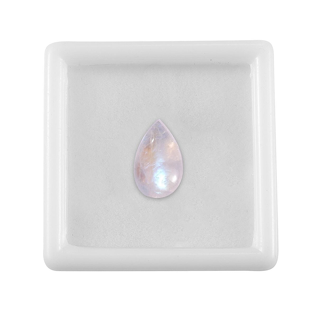 Rainbow Moonstone (Pear 12x8 mm) 3.06 ctw Loose Gemstone