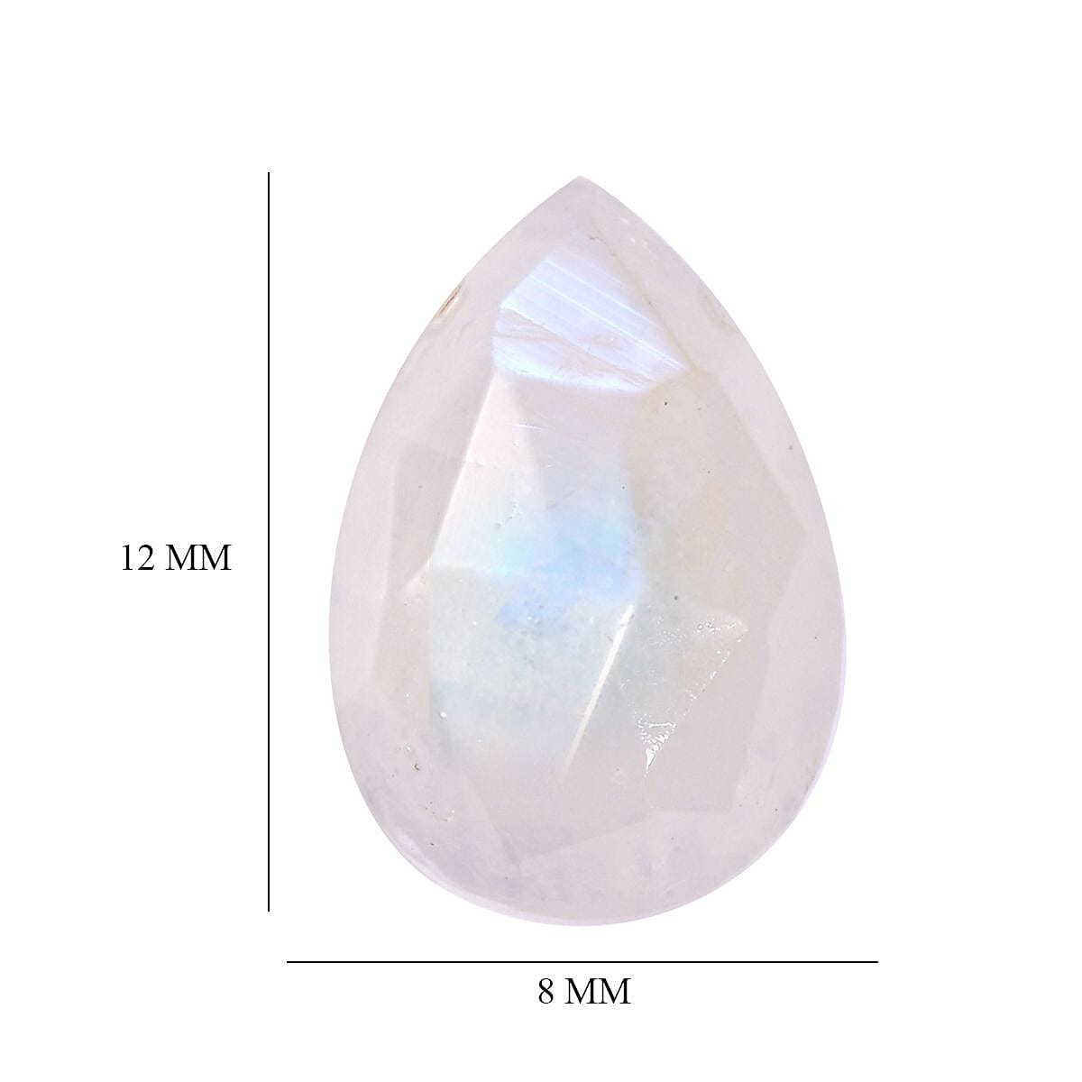AA Rainbow Moonstone (Pear 12x8 mm) 3.19 ctw Loose Gemstone