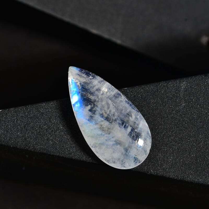 AA Rainbow Moonstone (Pear 20x10 mm) 5.95 ctw Loose Gemstone