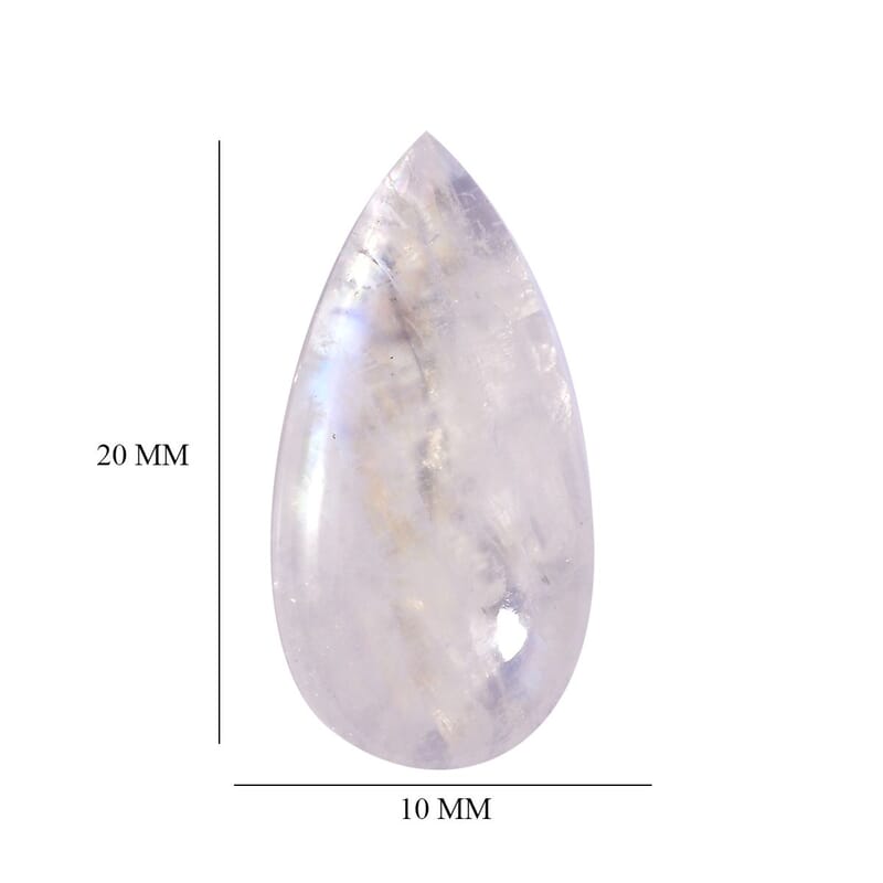 AA Rainbow Moonstone (Pear 20x10 mm) 5.95 ctw Loose Gemstone