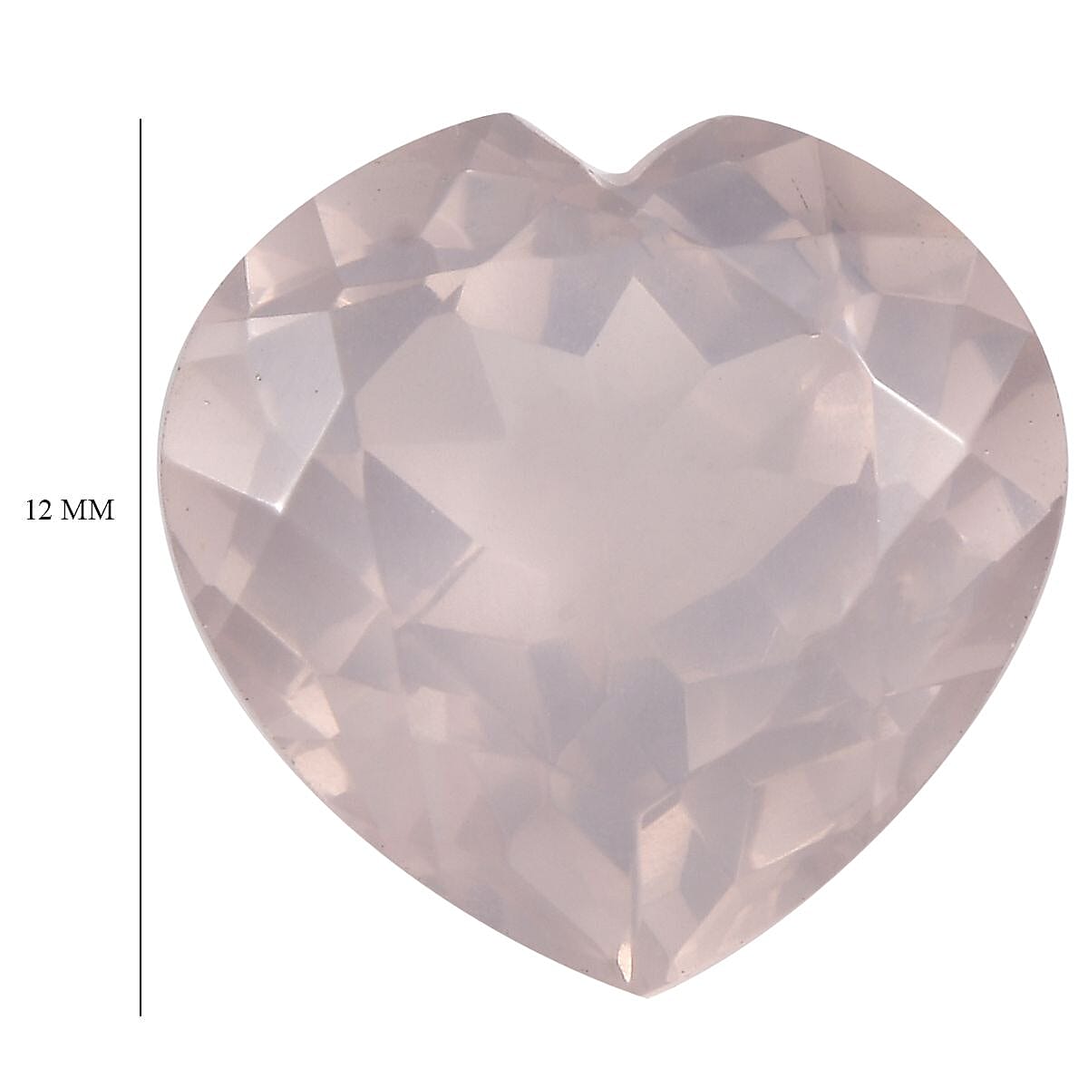 Galilea Rose Quartz (Hrt 12 mm) 4.22 ctw