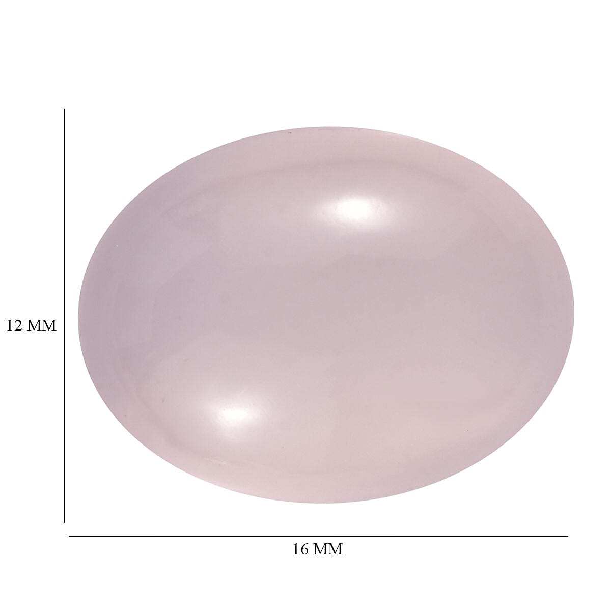 Galilea Rose Quartz (Oval 16x12 mm) 5.49 ctw