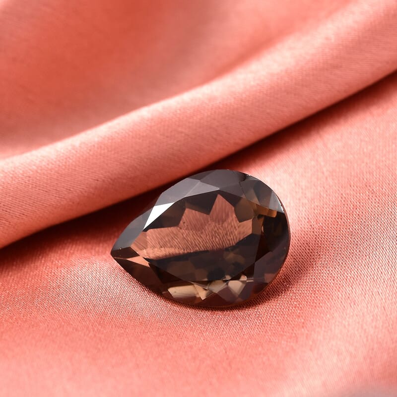 Brazilian Smoky Quartz (Pear 20x15 mm) 12.73 ctw