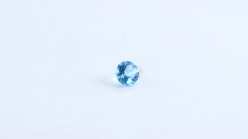 Swiss Blue Topaz (Rnd 6 mm) 0.85 ctw