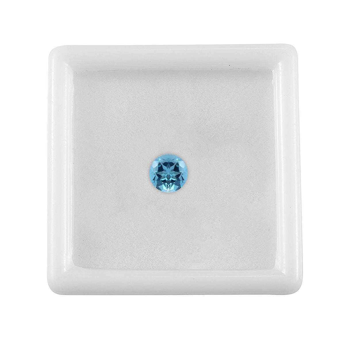 Swiss Blue Topaz (Rnd 6 mm) 0.85 ctw