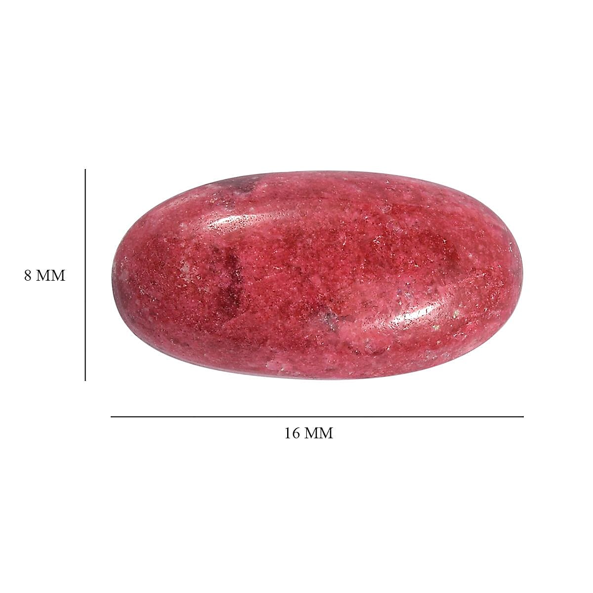 AA Norwegian Thulite (Ovl 16x8 mm) 5.17 ctw