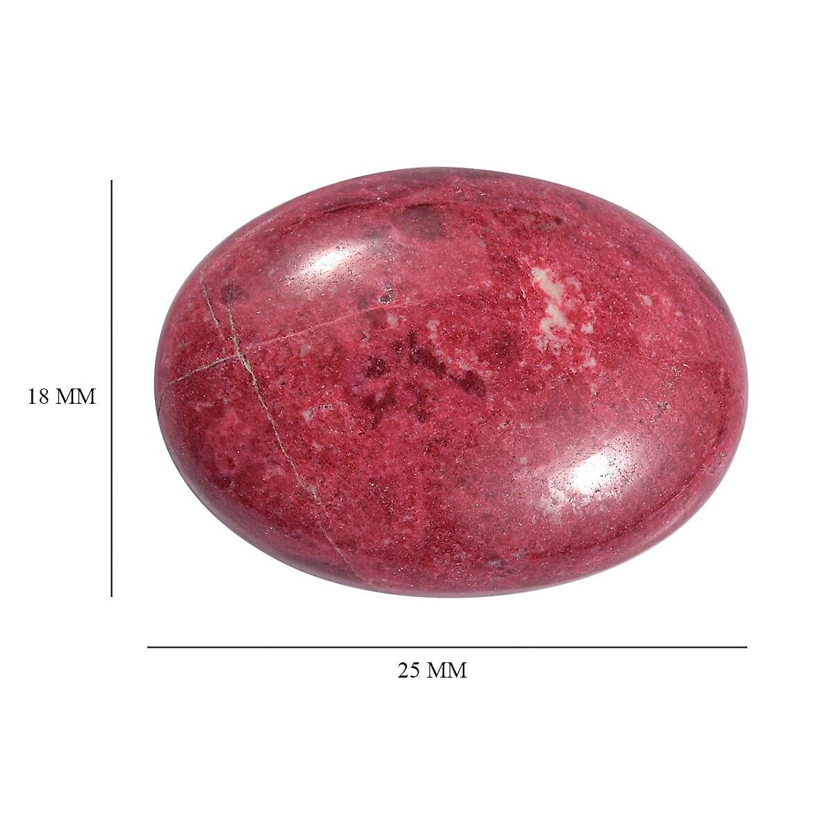 Norwegian Thulite (Ovl 25x18 mm) 27.52 ctw
