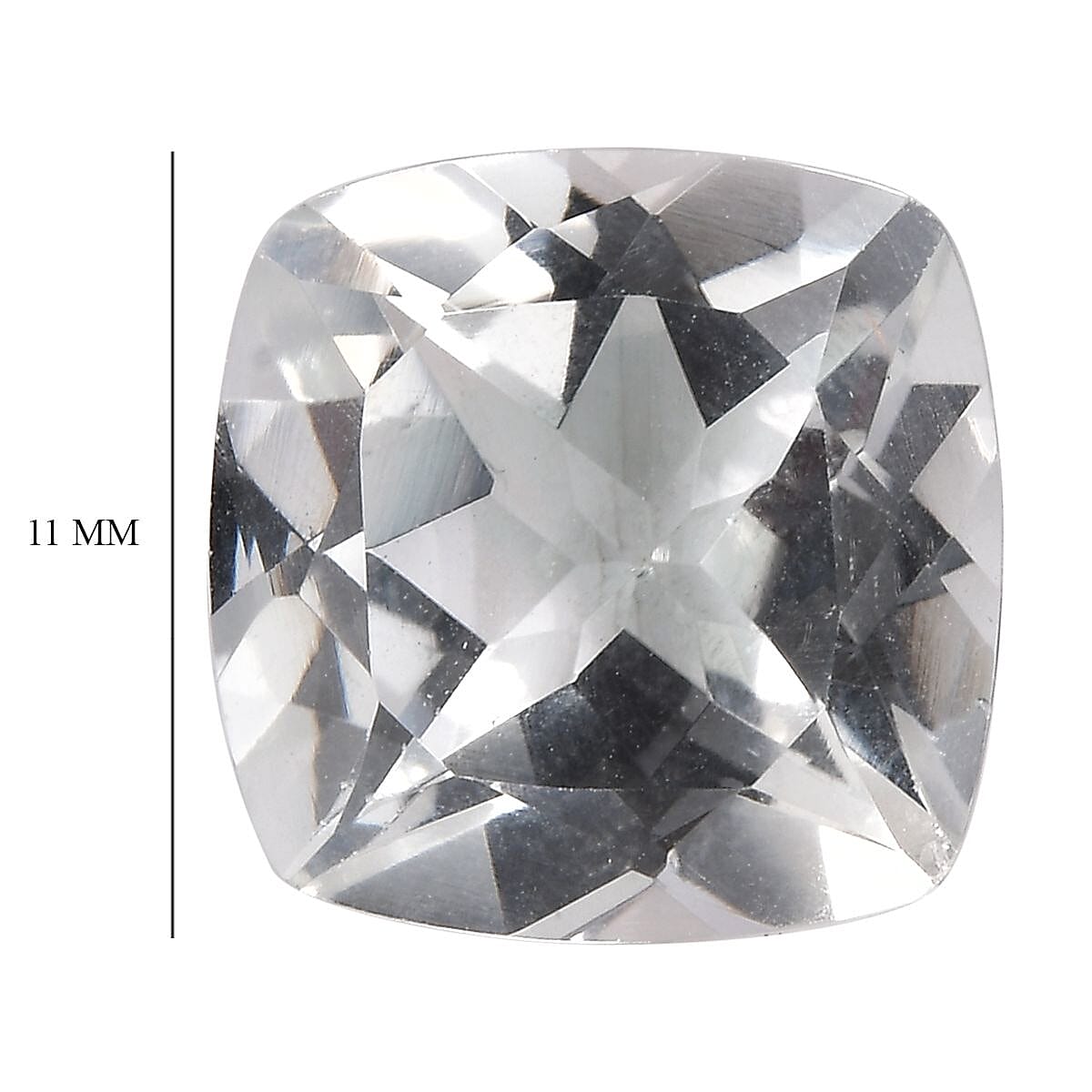 White Topaz (Cush 11x11 mm) 6.17 ctw