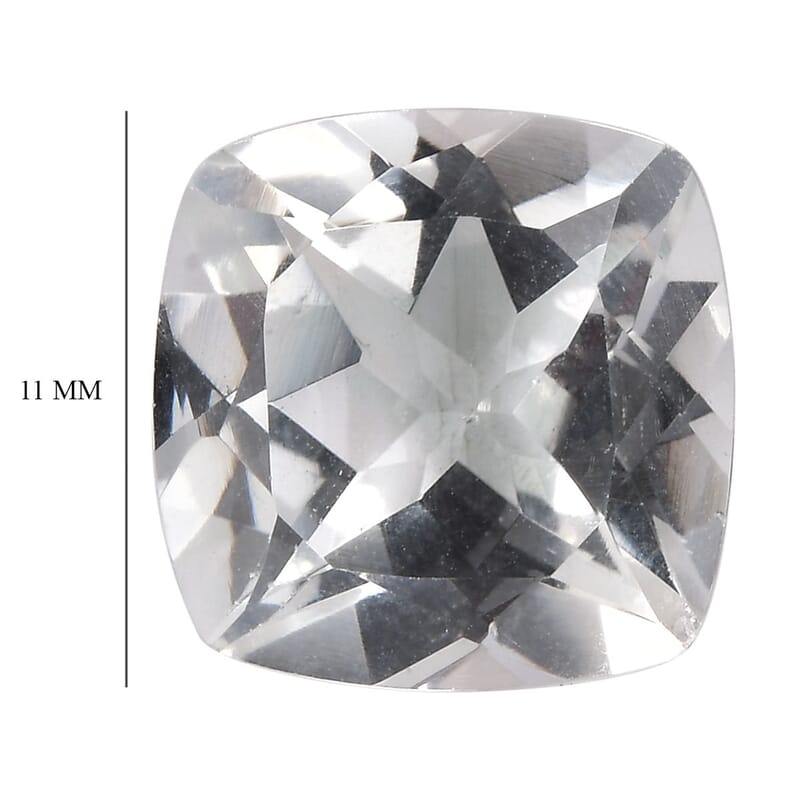 White Topaz (Cush 11x11 mm) 6.17 ctw