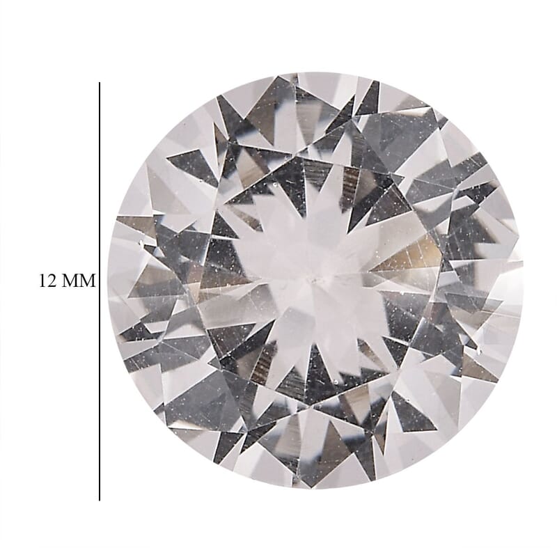 White Topaz (Rnd 12 mm) 5.21 ctw