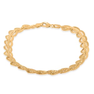 Italian Regal Oval Link Chain Bracelet in 10K Yellow Gold (7.50 In) 4.18 Grams