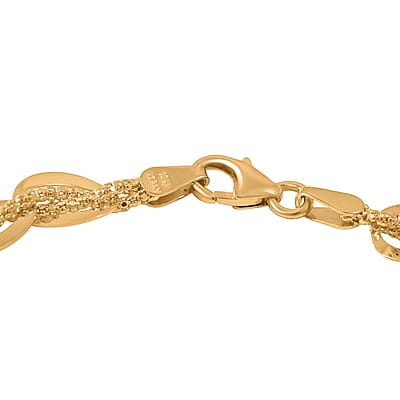 Italian Regal Oval Link Chain Bracelet in 10K Yellow Gold (7.50 In) 4.18 Grams