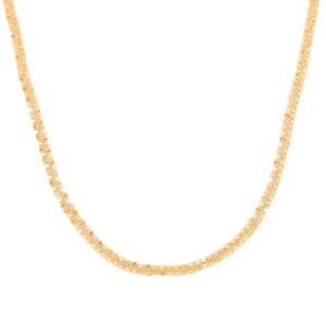 Italian Sparkle Chain Necklace in 10K Yellow Gold 4.95 Grams 18 Inches