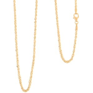 Italian Fancy Link Necklace in 10K Yellow Gold 1.3 Grams 18 Inches
