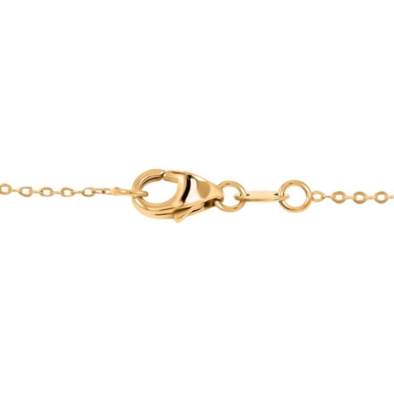 Italian Evil Eye Necklace in 10K Yellow Gold 2 Grams 18 Inches